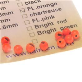 Tungsten Slotted Beads Fl.Orange 4,0mm 10szt w op.