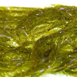 Small Crystal Hackle UV Olive C.